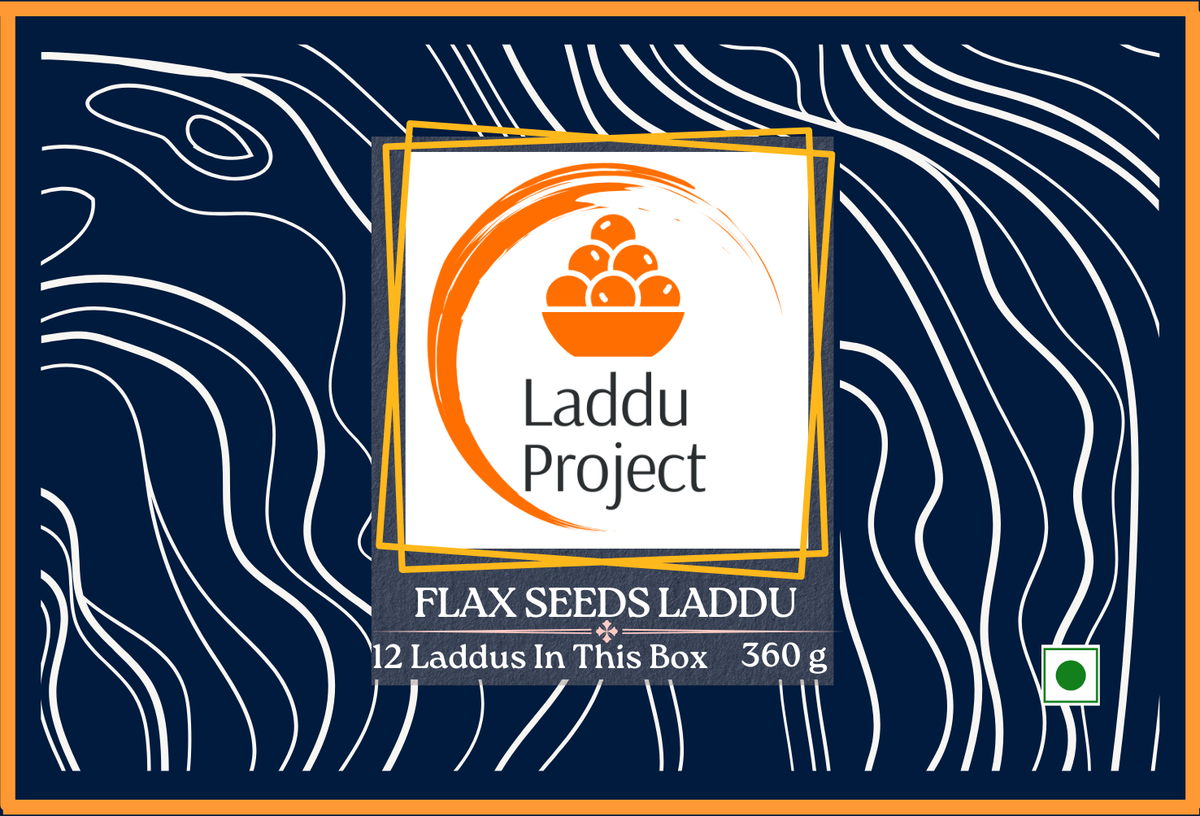 Flax Seeds Laddu - Flax seeds laddu with A2 cow ghee, nuts and black dates — Laddu Project